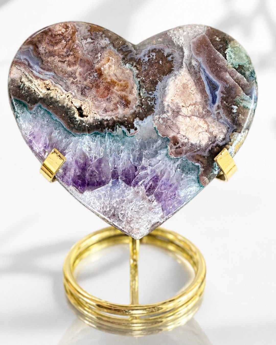 Coraz贸n de Amatista con 脕gata - Imagen 4