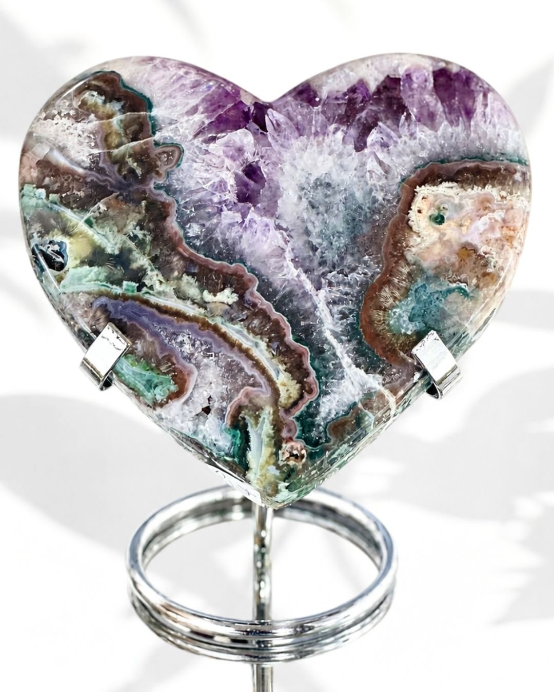 Coraz贸n de Amatista con 脕gata - Imagen 3