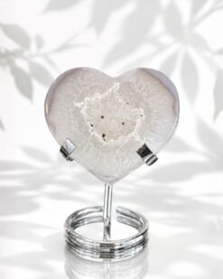Corazón de Ágata Blanca