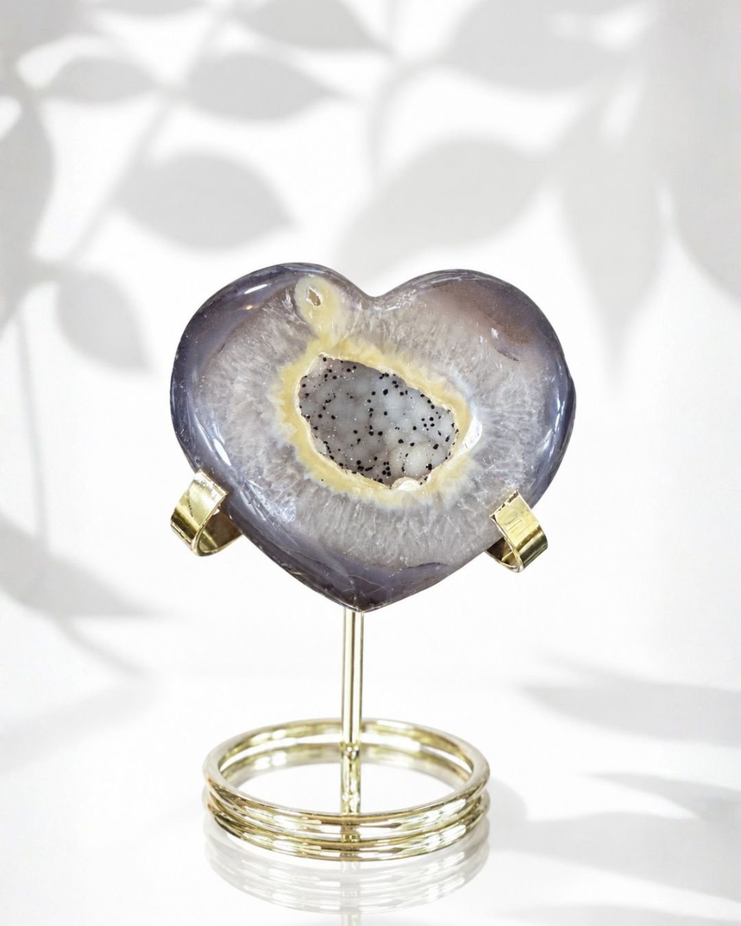 Corazón de Ágata Caramelo (Geoda de azúcar)