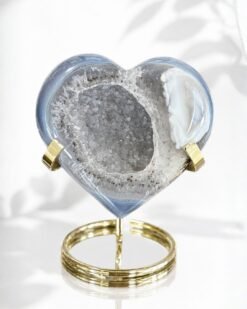 Corazón de Ágata Gris