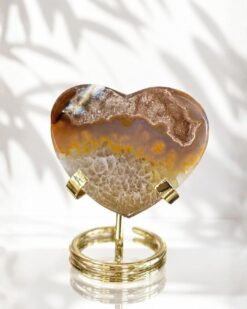 Corazón de ágata Caramelo
