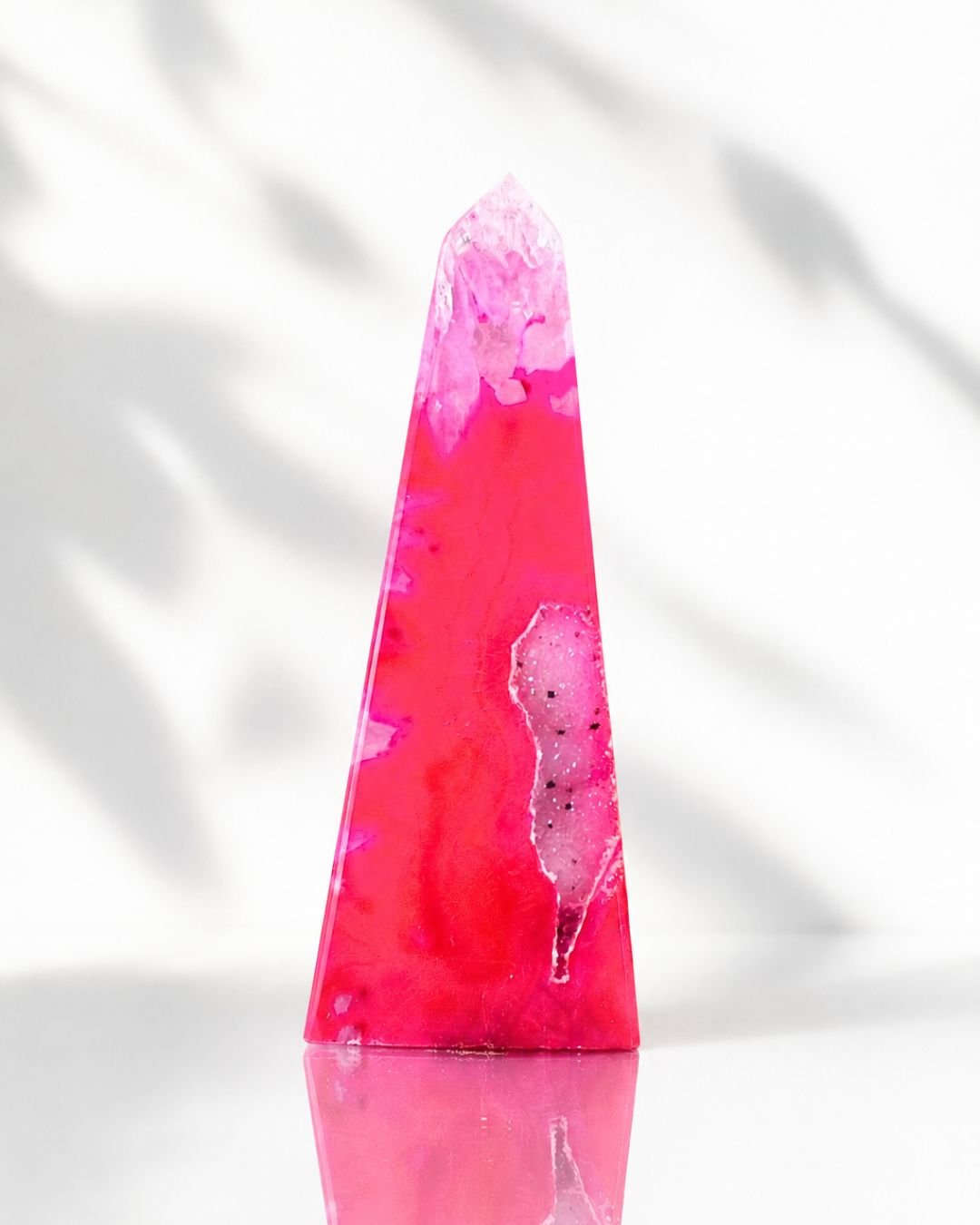 Obelisco de Ágata Rosa Teñida - Imagen 5