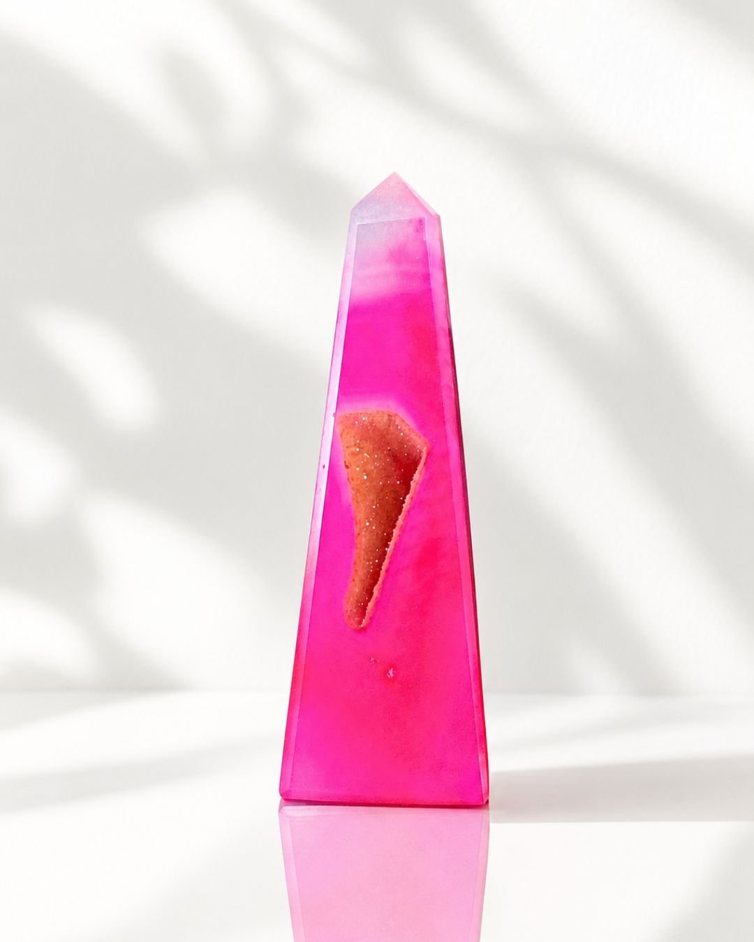 Obelisco de Ágata Rosa Teñida - Imagen 6