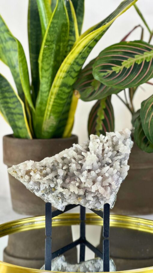 Flor de Amatista Blanca en Zeolita