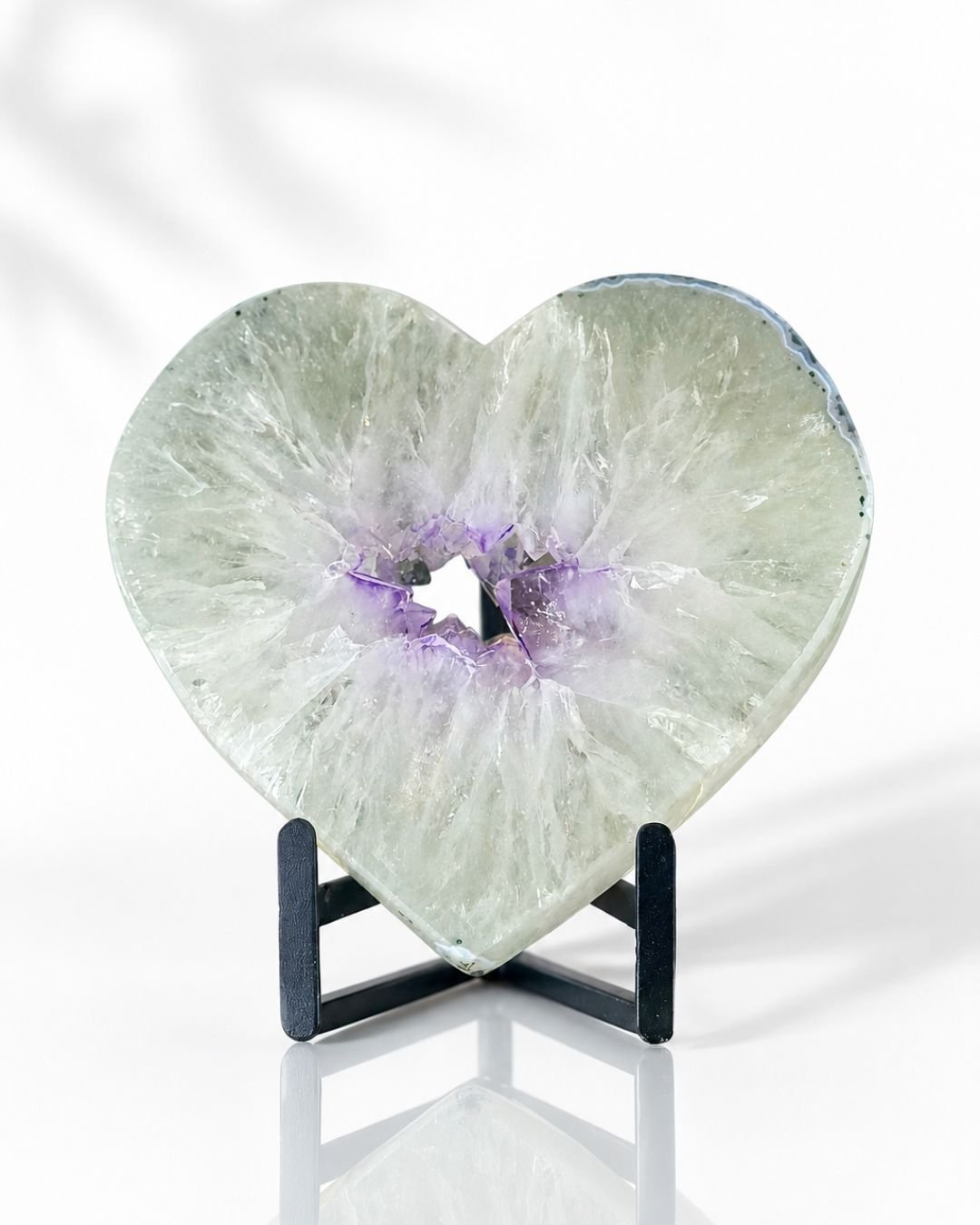 Corazón Grande de Amatista Blanca - Imagen 2