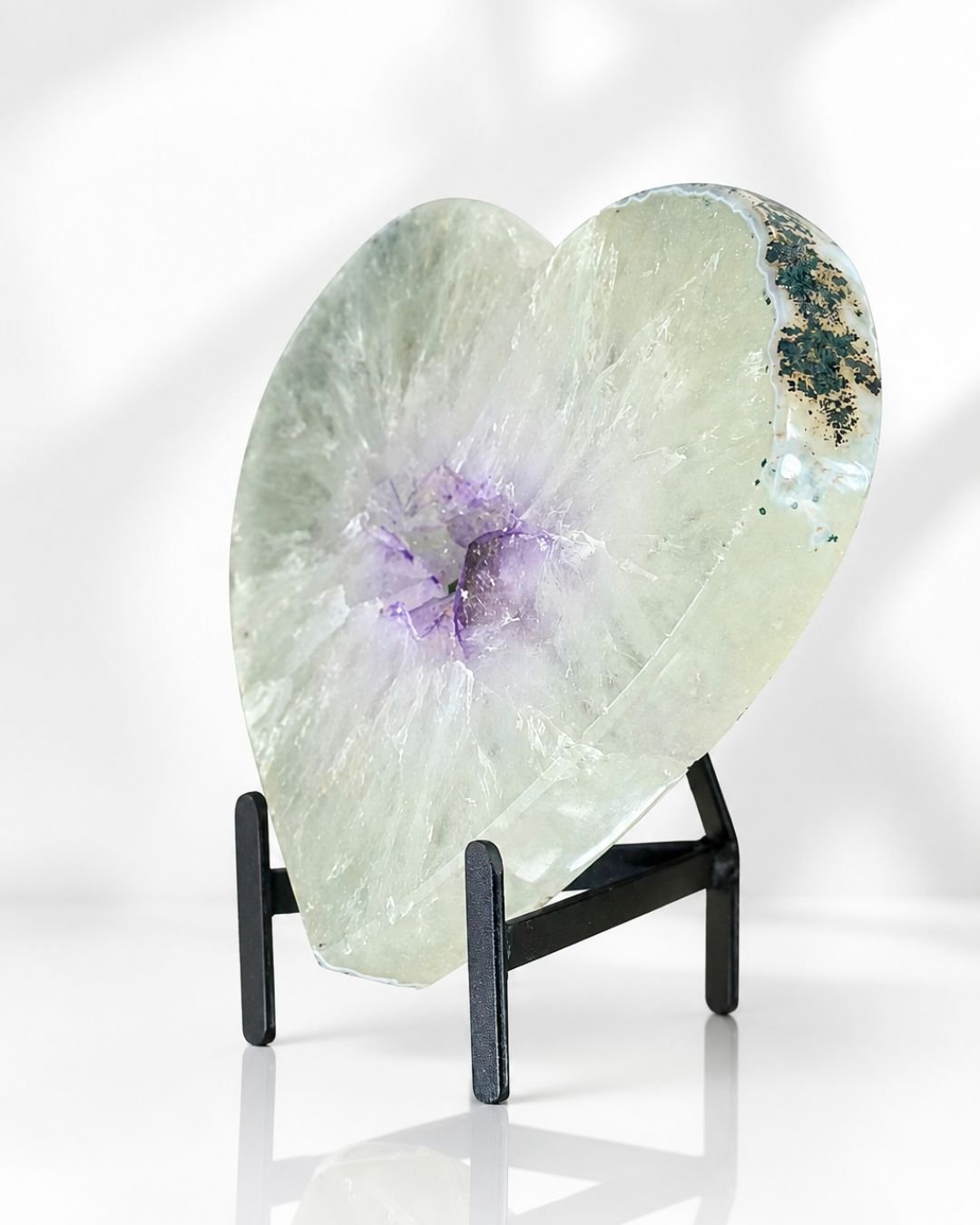 Corazón Grande de Amatista Blanca - Imagen 3