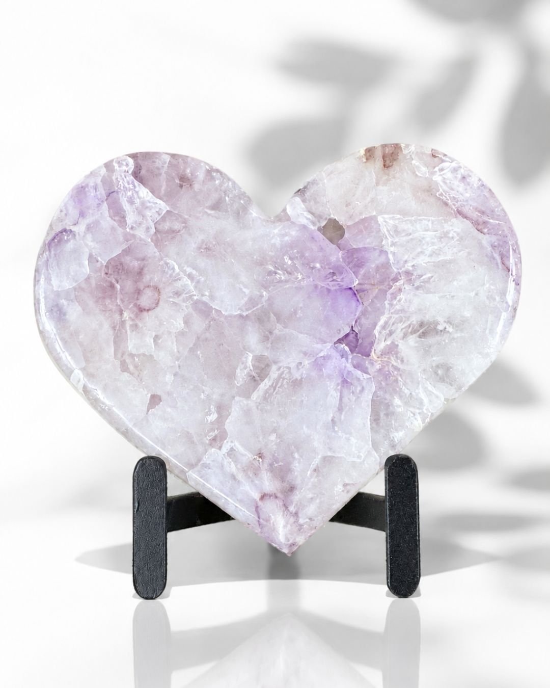 Corazón Mediano de Amatista Blanca - Imagen 3