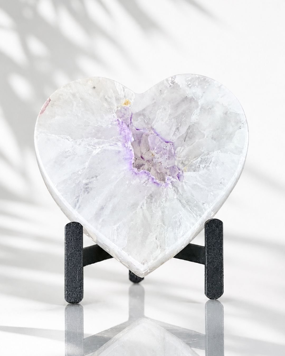 Corazón Mediano de Amatista Blanca - Imagen 11