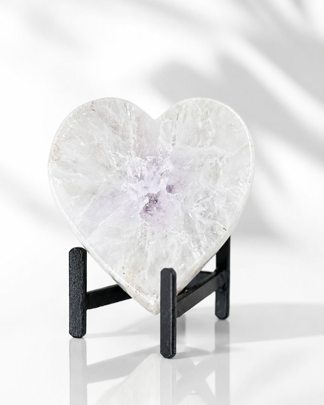Corazón Mediano de Amatista Blanca - Imagen 12