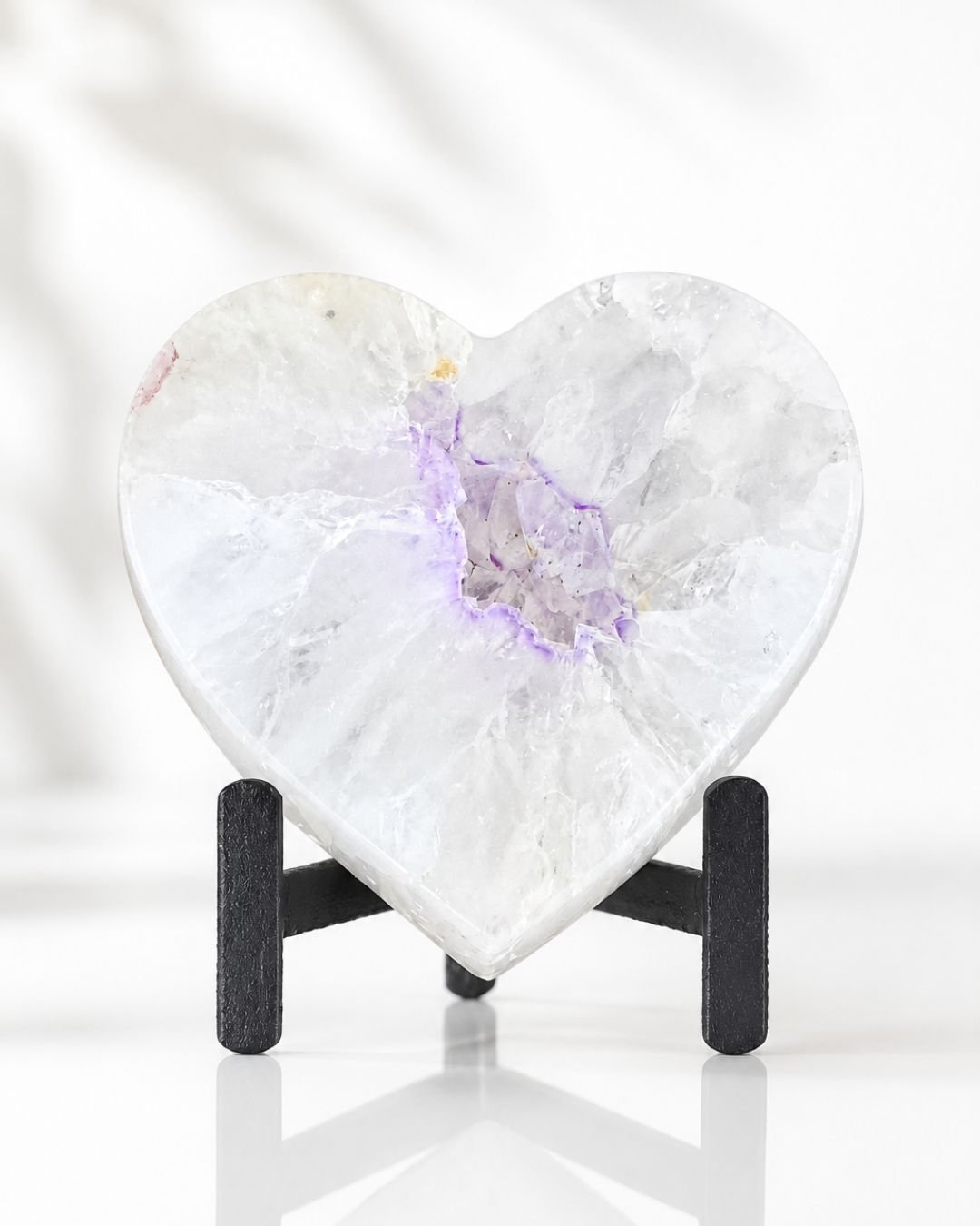 Corazón Mediano de Amatista Blanca - Imagen 10