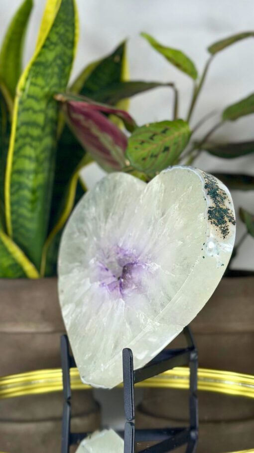 Corazón Grande de Amatista Blanca - Imagen 2