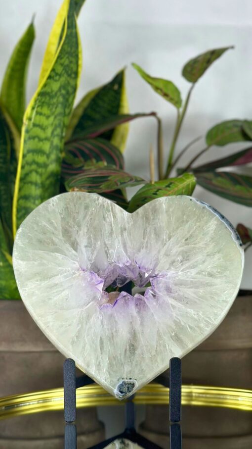 Corazón Grande de Amatista Blanca - Imagen 6