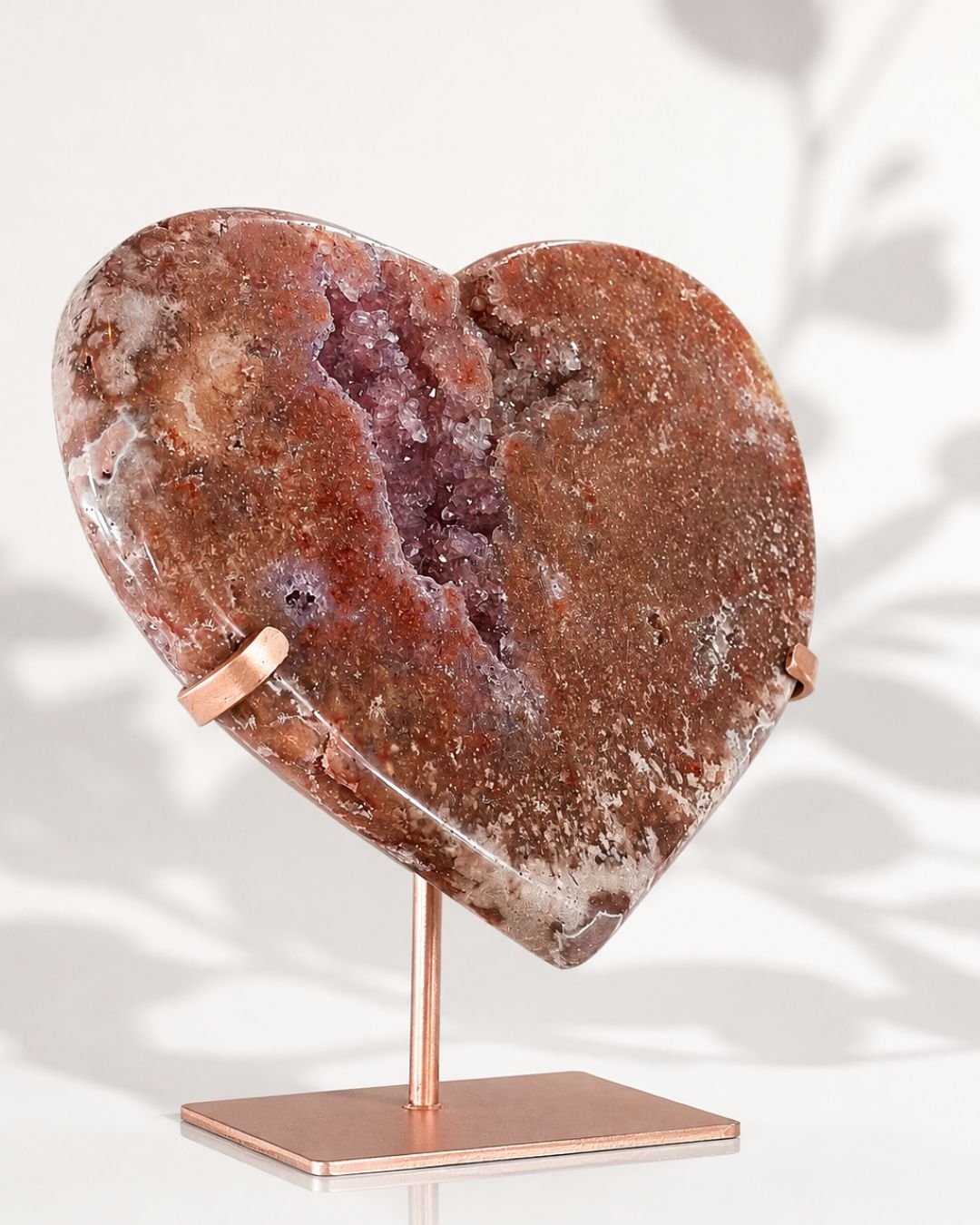 Amatista Rosa en Forma de Corazón - Imagen 3