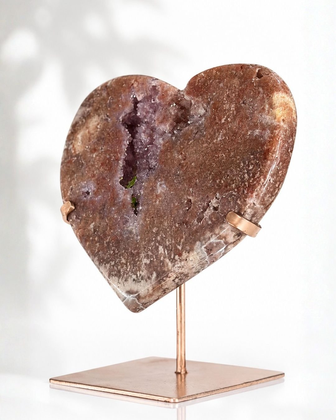 Amatista Rosa en Forma de Corazón - Imagen 2