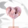 Amatista Rosa en Forma de Corazón