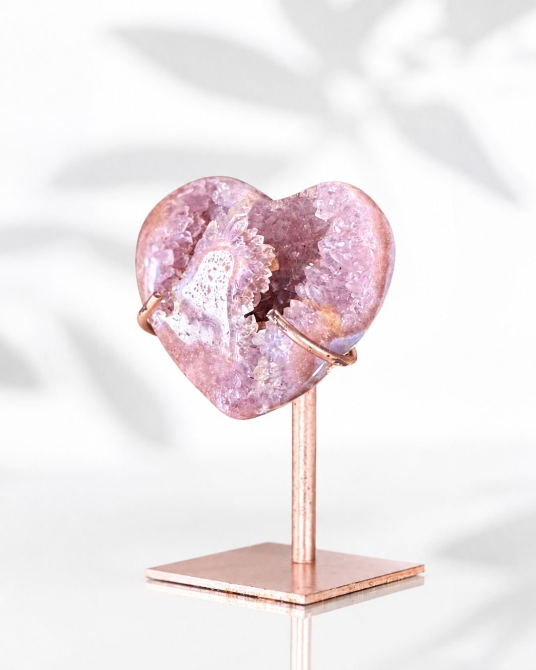 Amatista Rosa en Forma de Corazón - Imagen 2