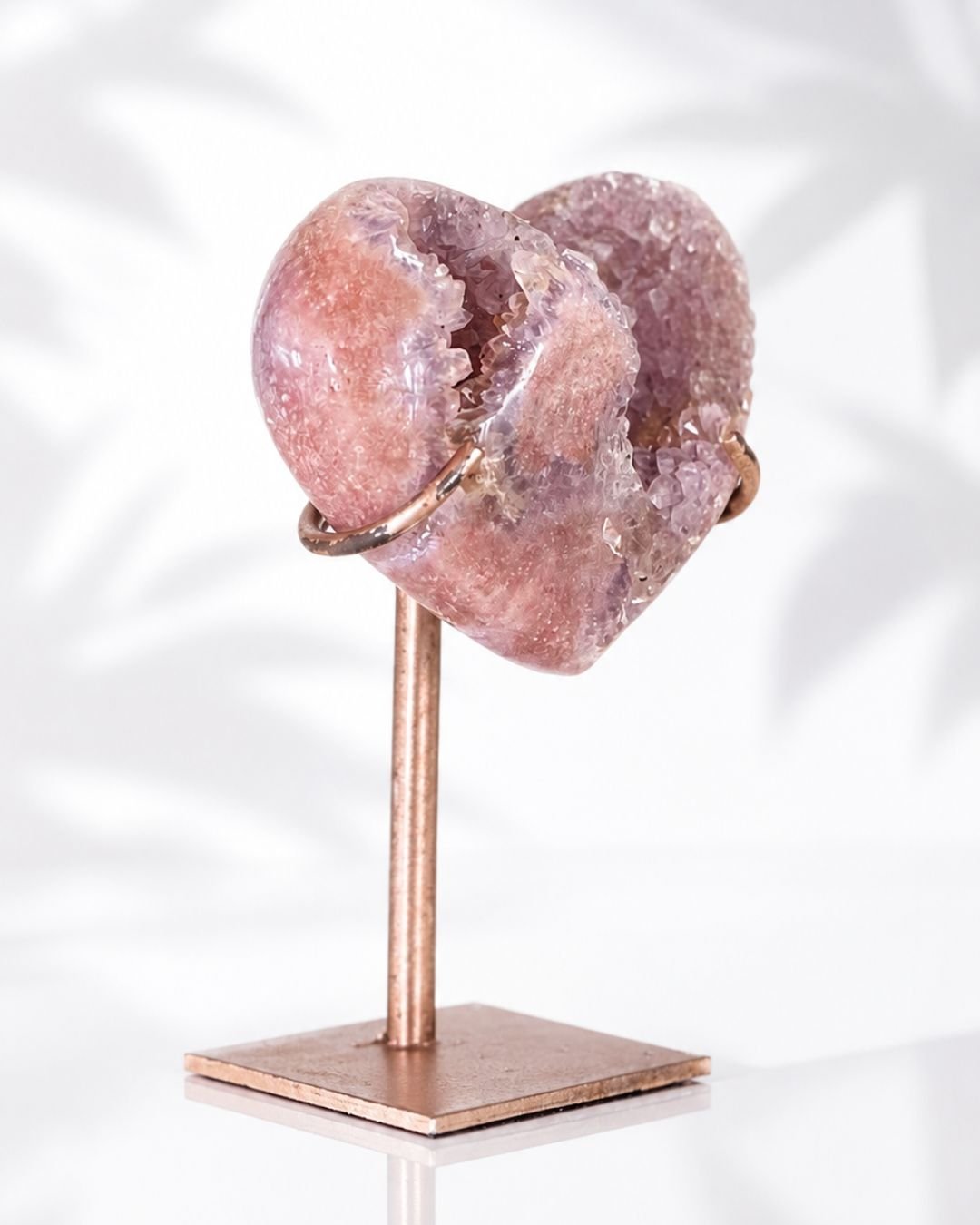 Amatista Rosa en Forma de Corazón - Imagen 3