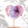Amatista Rosa en Forma de Corazón