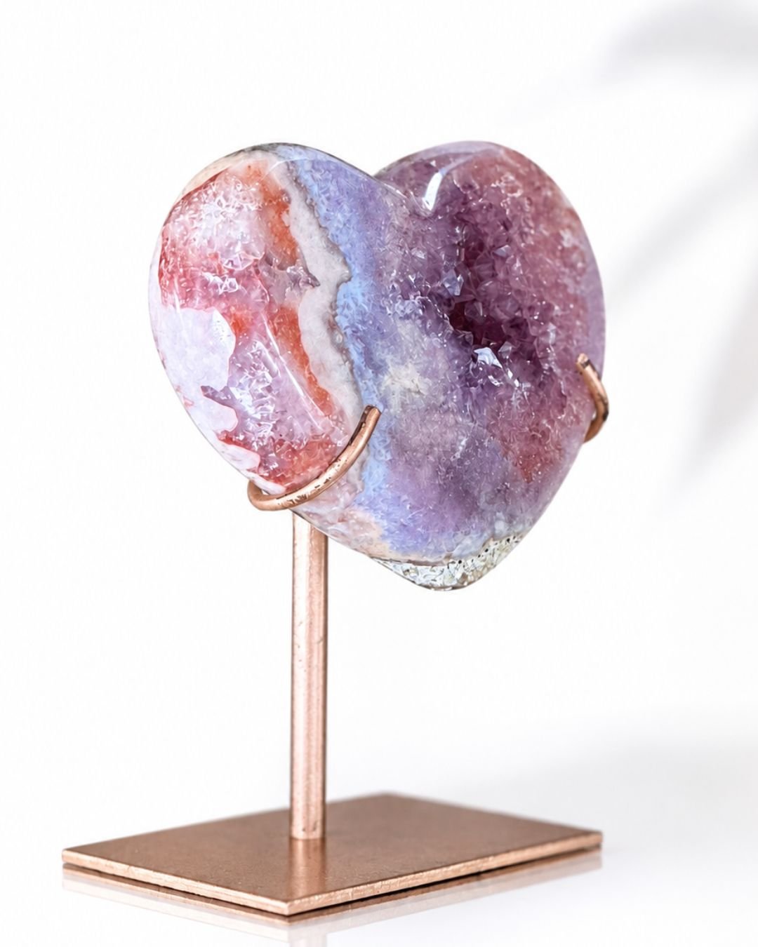 Amatista Rosa en Forma de Corazón - Imagen 2