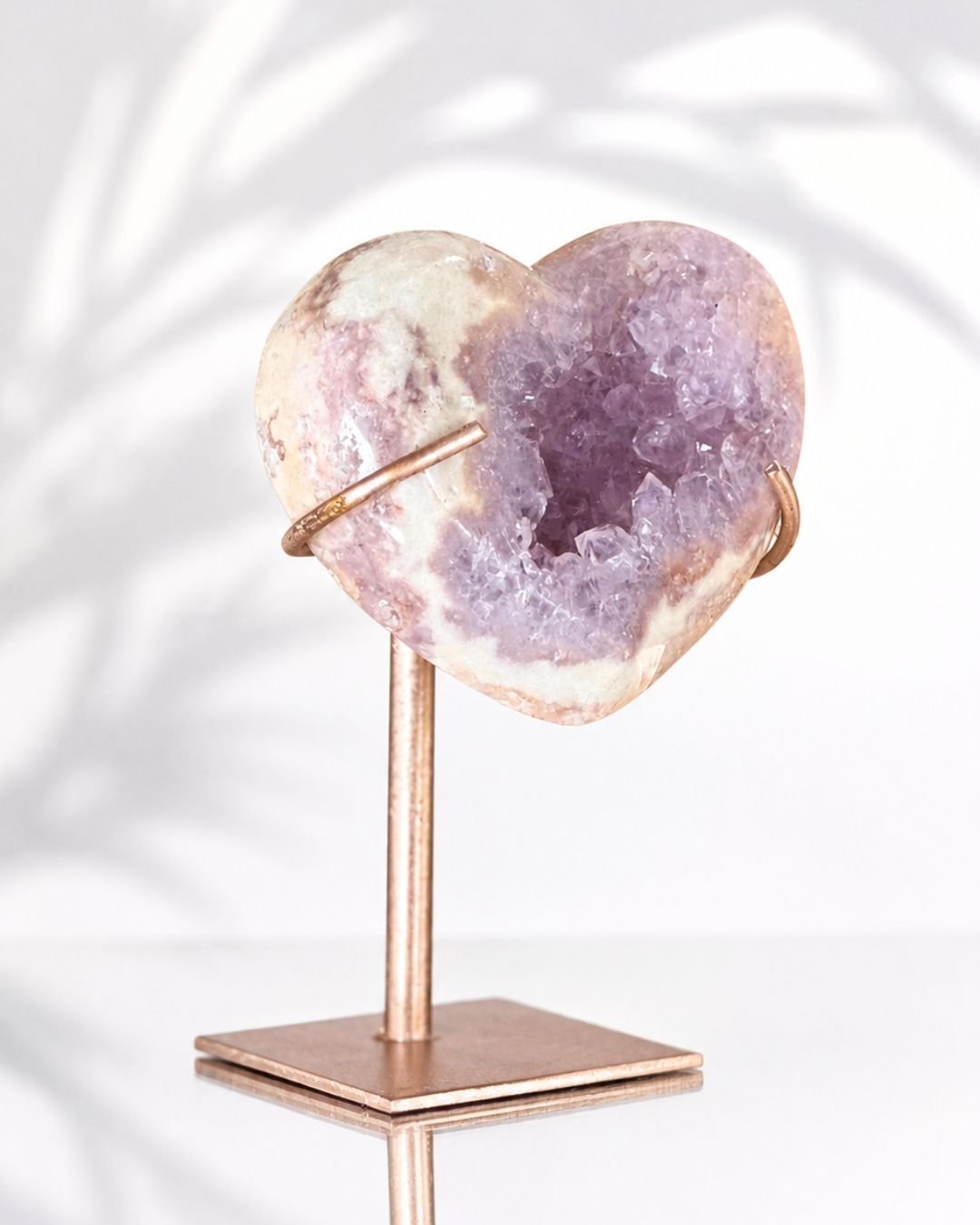 Amatista Rosa en Forma de Corazón - Imagen 3