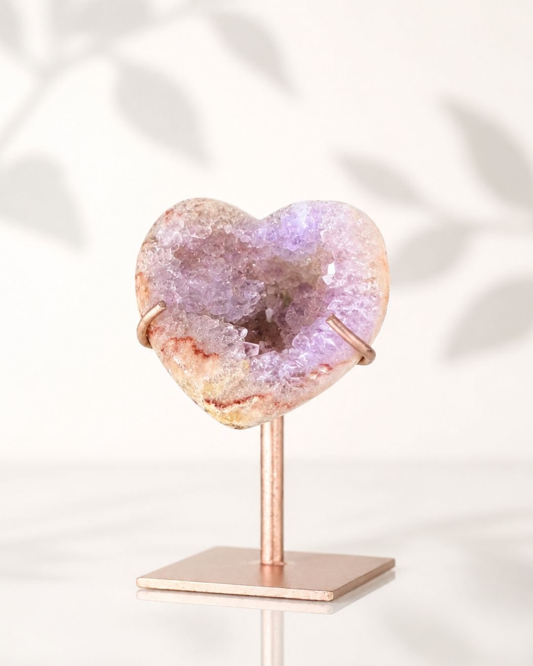 Amatista Rosa en Forma de Corazón - Imagen 2