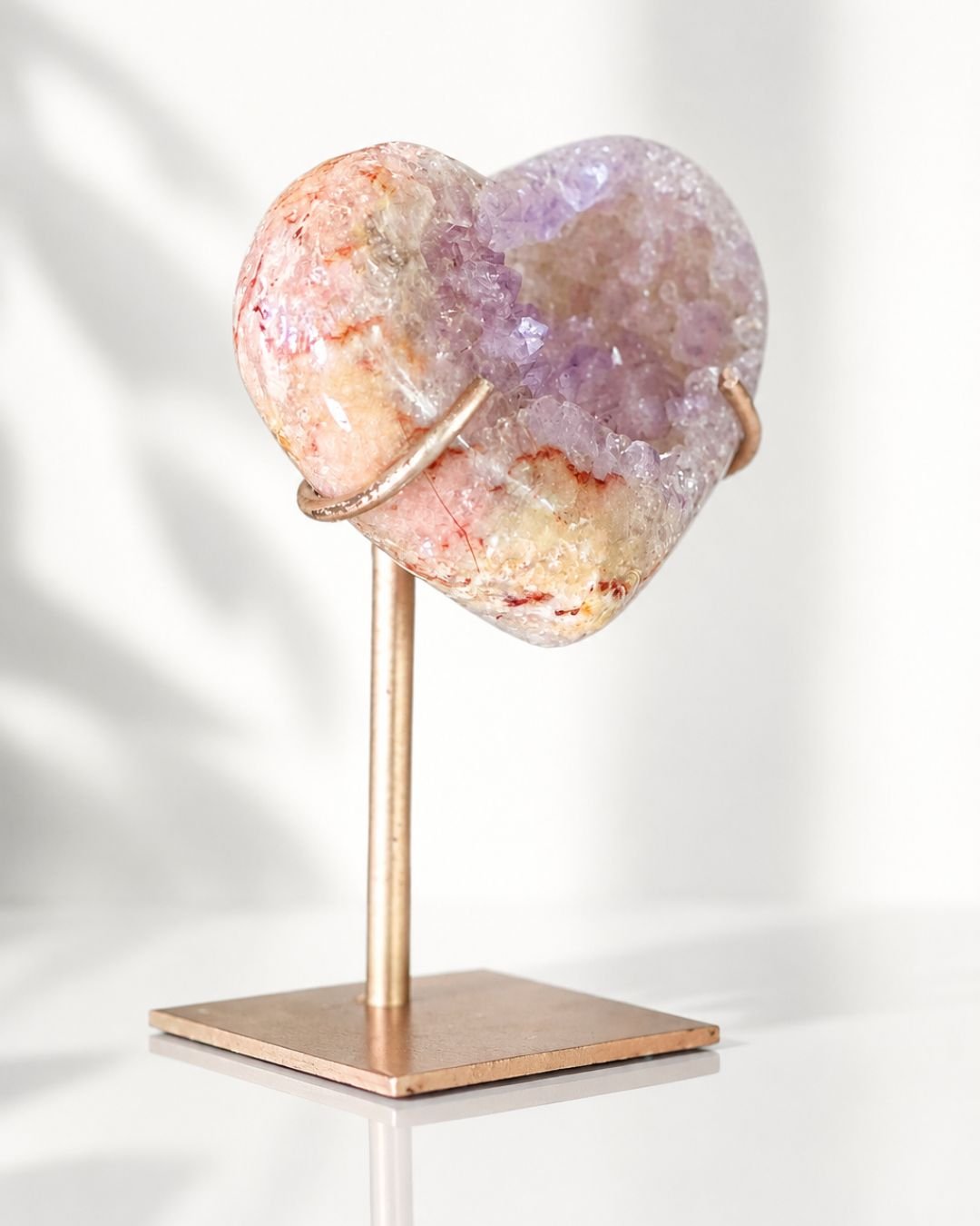 Amatista Rosa en Forma de Corazón - Imagen 3