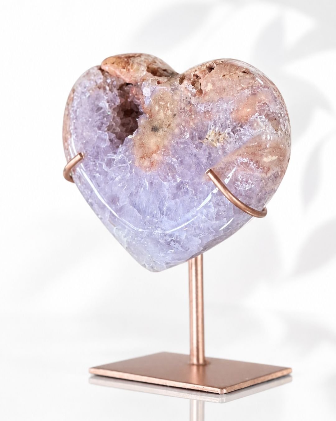 Amatista Rosa en Forma de Corazón - Imagen 2