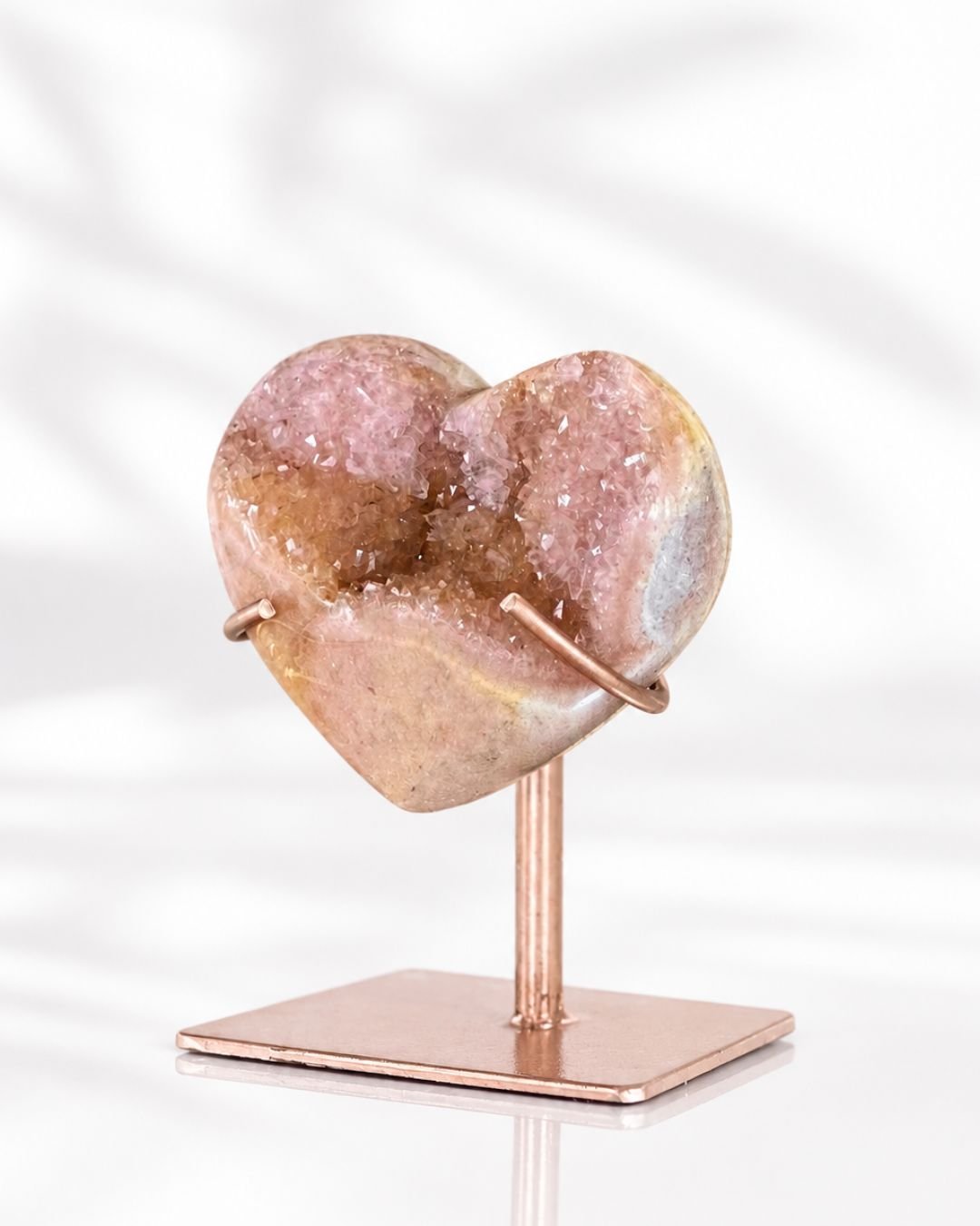 Amatista Rosa en Forma de Corazón - Imagen 2