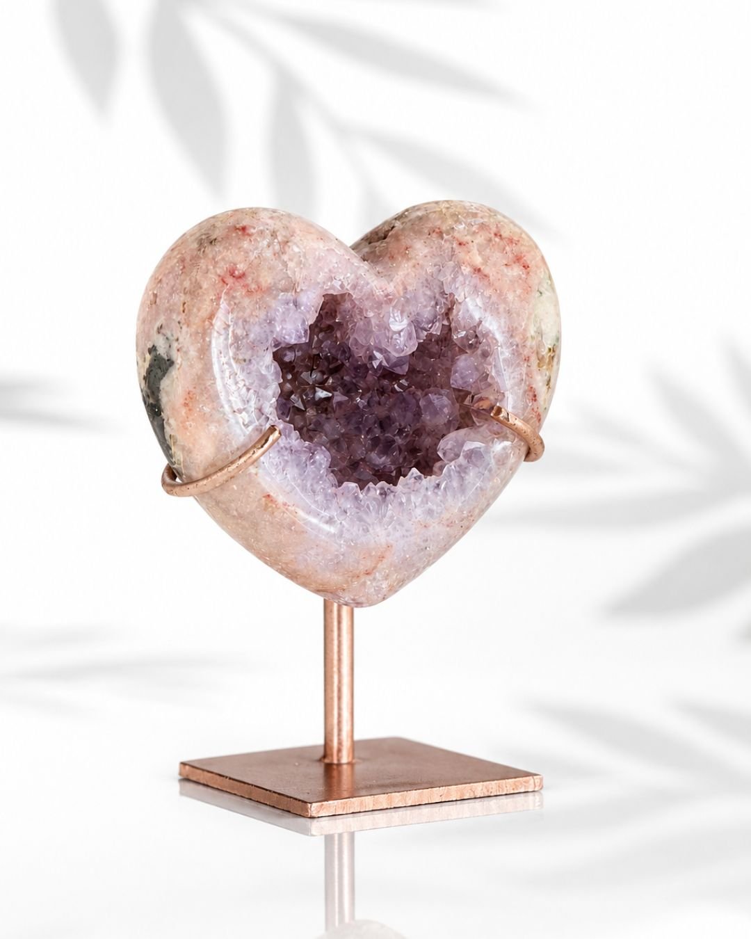 Amatista Rosa en Forma de Corazón - Imagen 3