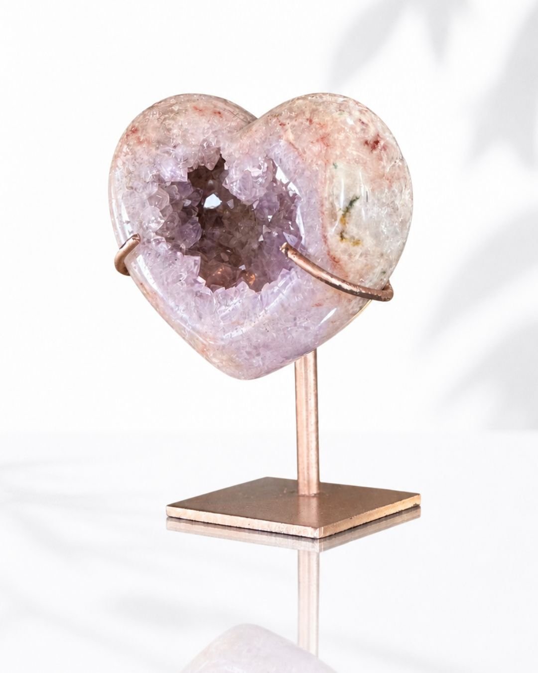 Amatista Rosa en Forma de Corazón - Imagen 2