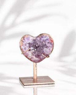 Corazón Mini de Amatista Rosa