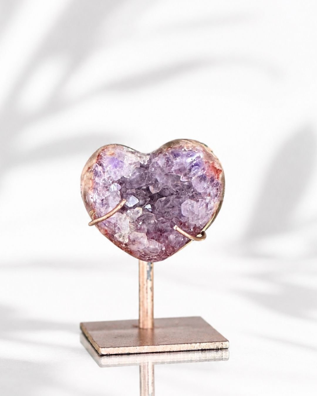 Corazón Mini de Amatista Rosa