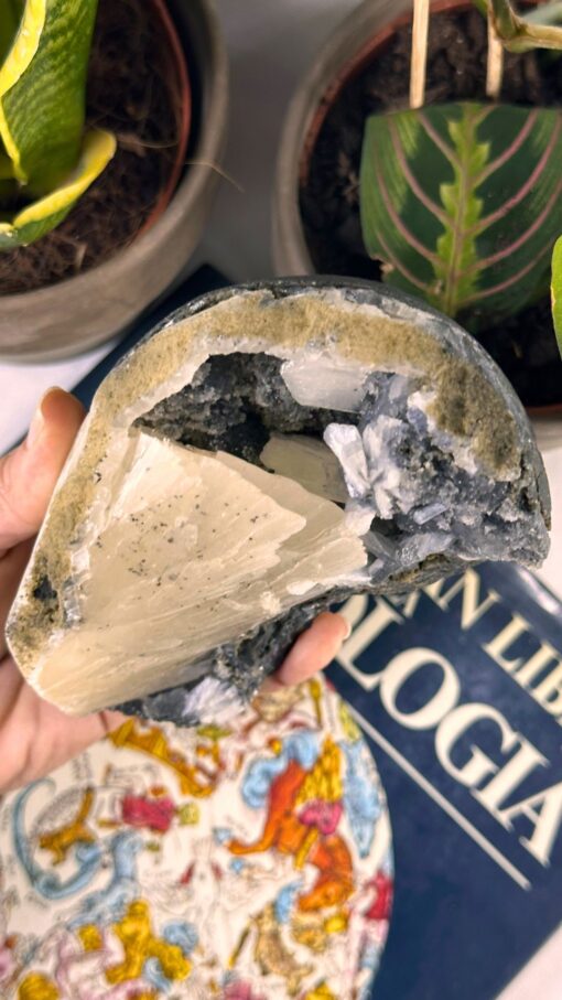Estilbita sobre Base de Calcedonia - Imagen 3