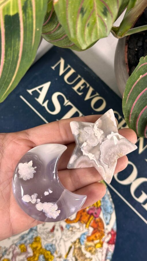 Luna y Estrella Ágata Flor de Cerezo 2