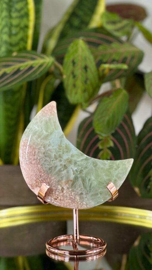 Ágata Verde con Amatista Rosa 1