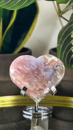 Amatista Rosa Bicolor Corazón 3