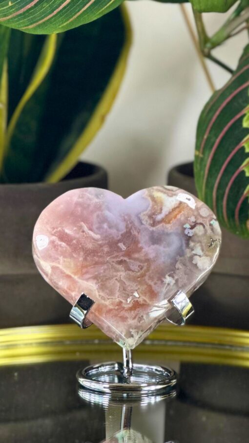 Amatista Rosa Bicolor Corazón 3
