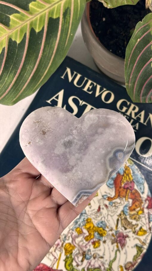 Corazón Ágata Azul 1.1