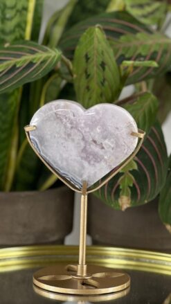 Corazón Ágata Azul 2