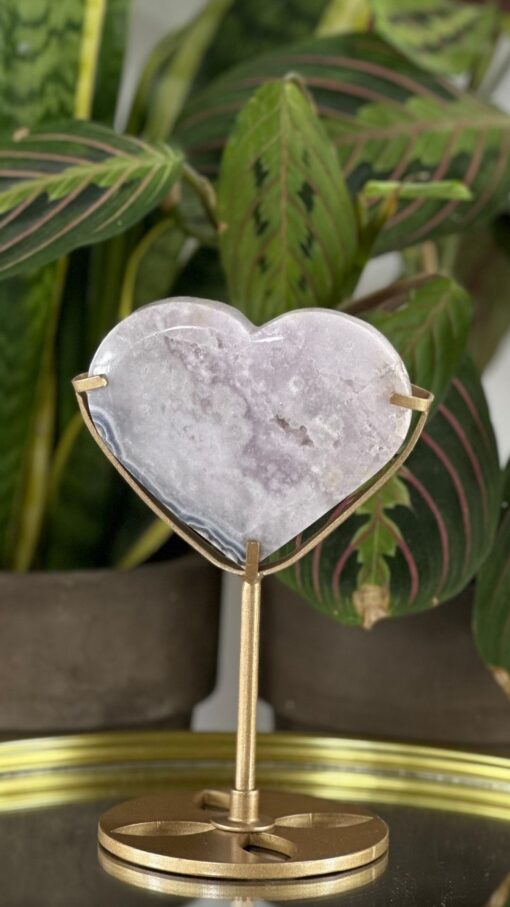 Corazón Ágata Azul 2