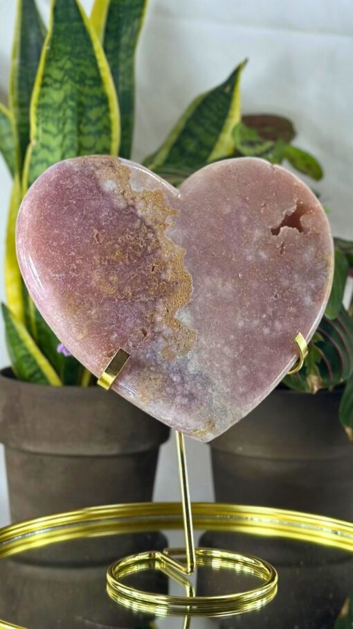 Corazón Grande Amatista Rosa - Imagen 3