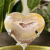 Geoda de Ágata Beige en Corazón 1