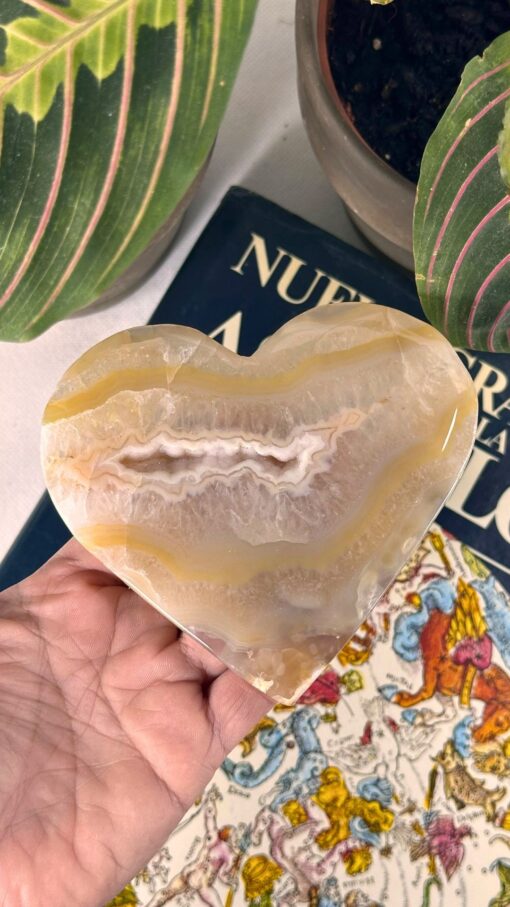 Geoda de Ágata Beige en Corazón 2.1
