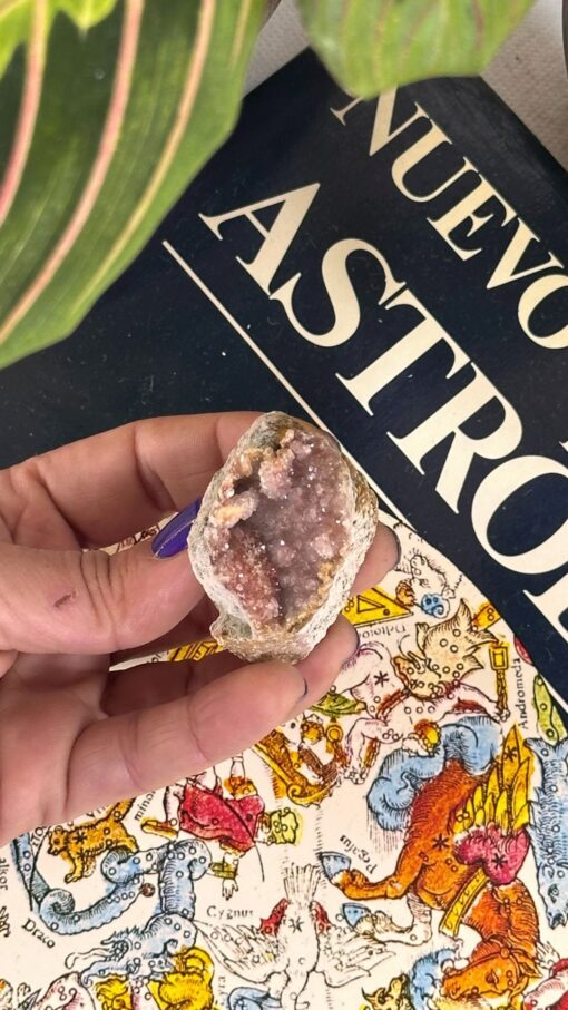 Geoda de amatista rosa 6