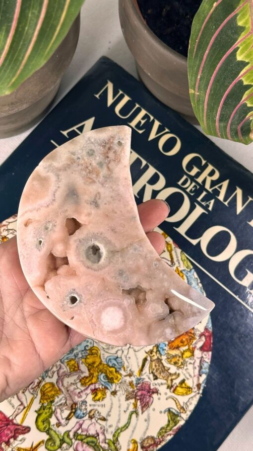 Luna Amatista Rosa Druzy - Imagen 2