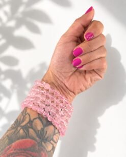 Pulsera Cuarzo Rosa I 8 mm