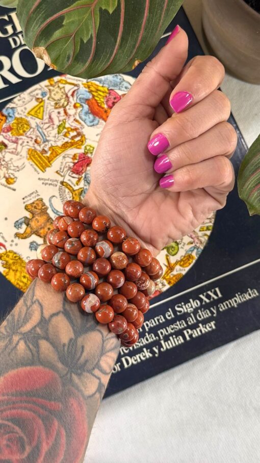 Pulsera Jaspe Rojo I 10 mm