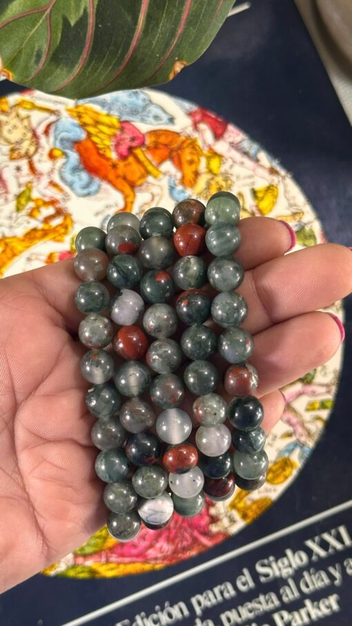 Pulsera Piedra Sangre Africana 1