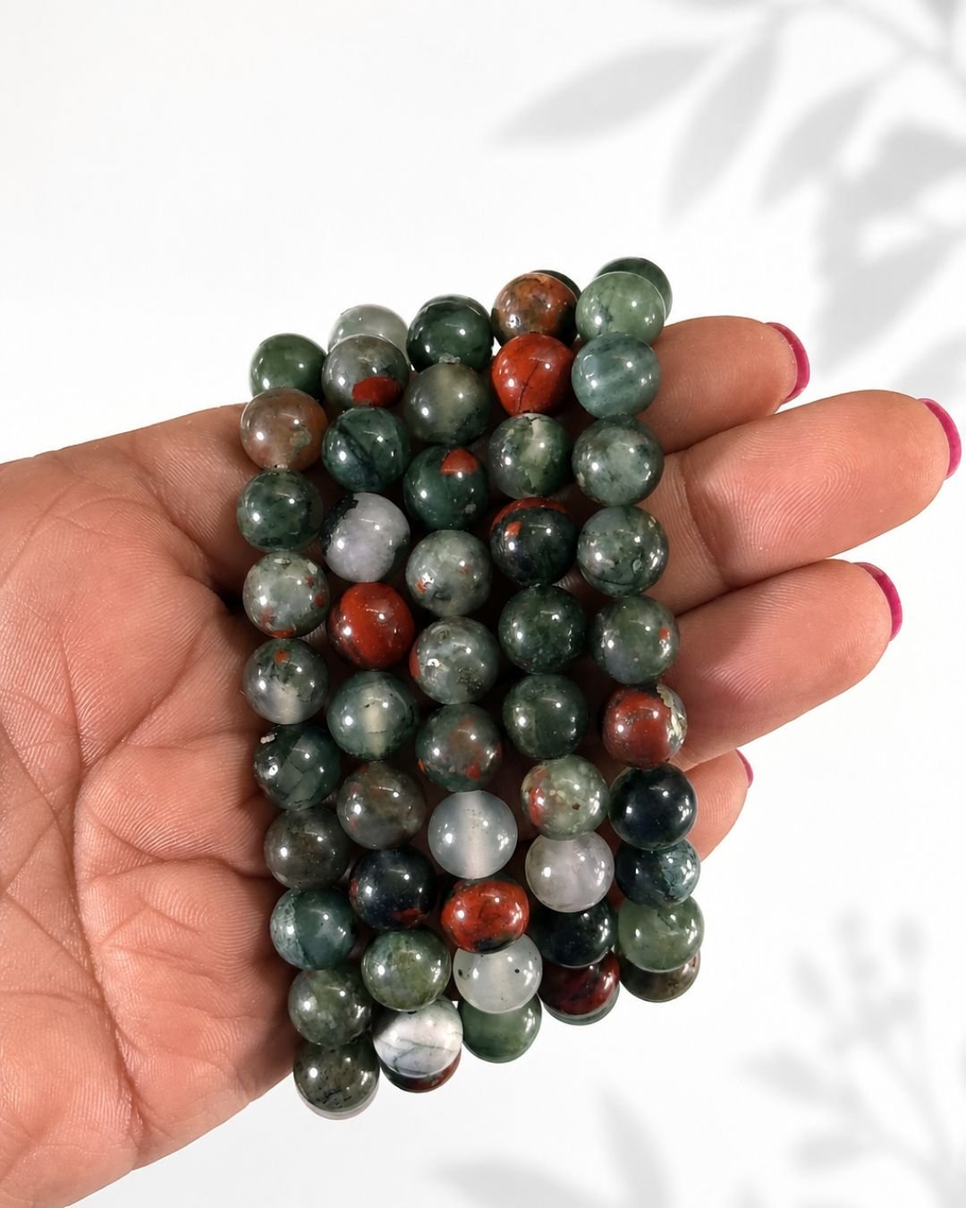 Pulsera Piedra Sangre Africana I 8.5 mm - Imagen 2